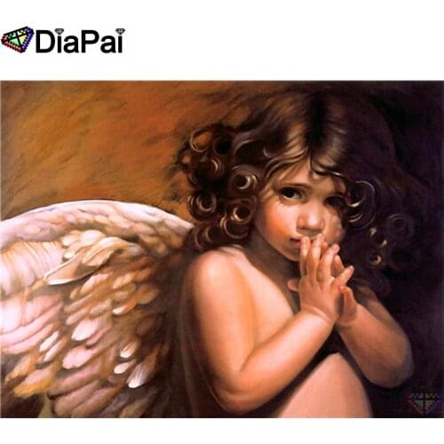 DIAPAI 100% Full Square/Round Drill 5D DIY Diamond Painting "Angel girl" Diamond Embroidery Cross Stitch 3D Decor A19869