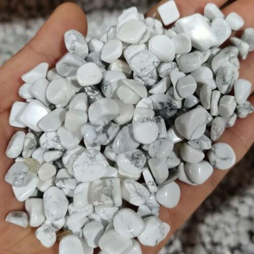 Natural Crystal White Turquoise Gravel Rock Quartz Raw Gemstone Mineral Specimen Fish Tank Graden Decoration Energy Stone