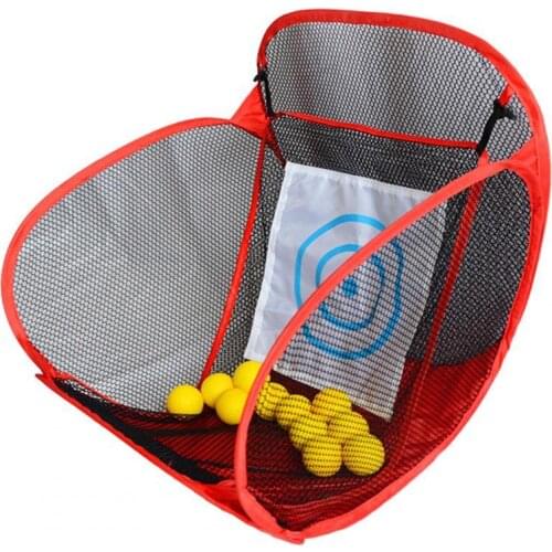Portable Outdoor Golf Folding Net Golf Practice Net Driving Range Goal Net Indoor Accuracy Swing Cutting Rod Training Tool