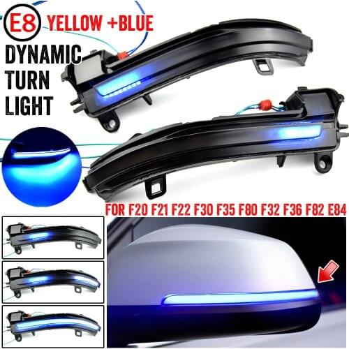 LED Dynamic Turn Signal Light Side Mirror Sequential Lamp For BMW 1 2 3 4 Series F20 F21 F22 F23 F30 F31 F32 F33 F34 X1 E84 i3