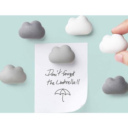 Creative Magnet Fridge Magnets Cartoon Plant Cloud CD Message Sticker 3D Stereo Store Crafts Sticker Home Decor Card Suit Gifts