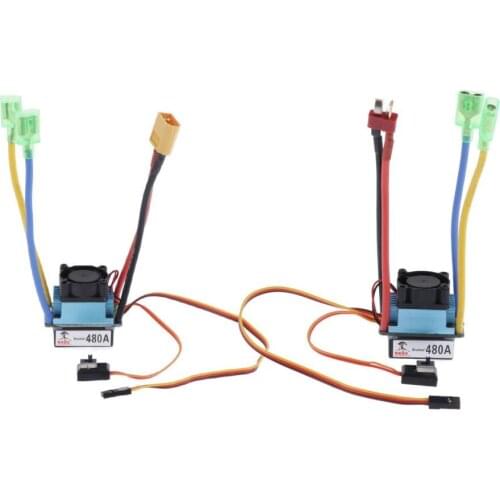 Waterproof 480A RC Brushed ESC Motor Speed Control for RC Crawler, Short Course