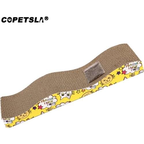 1Pcs Wave Corrugated Paper Cats Scratch Board for Kitten Grinding Nails Interactive Protect Furniture Cat Toy Cat Scratcher Toy