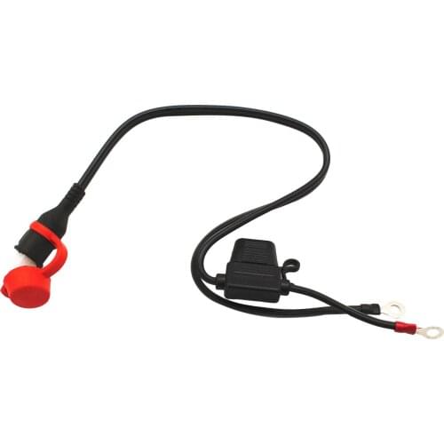 Charger Spare Lead Connector with Fuse Eyelet Cable with Fuse Water Resistant Spare Lead- 2-Pin