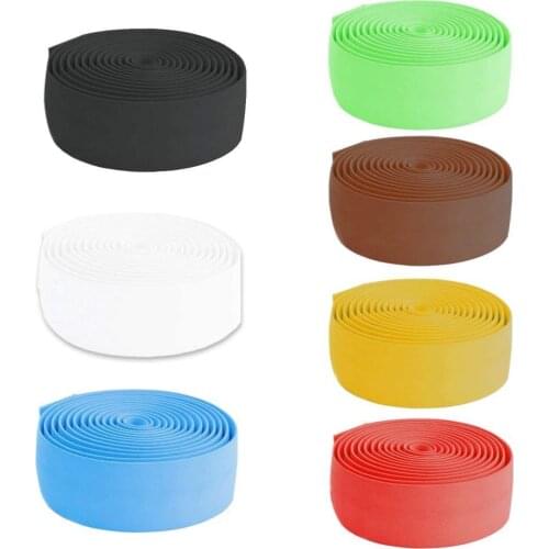 1 Pair Cycling Road Bike Handlebar Tape Anti-slip Bicycle Guidoline Bicycle Straps Handle Bar Accessories Cork Wrap Fixing H1W9