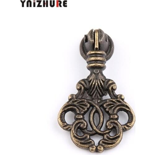 1PCS 53mm Antique Bronze Alloy Cabinet Wardrobe Drawer Closet Pull Handle Knobs and Pulls for Cabinets Single Hole Door Knob