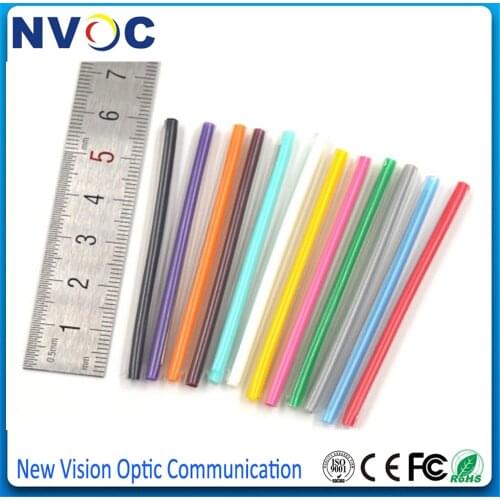 100pcs/Lot,12 Opaque Colors Fiber Optic Fusion Splice Protection Sleeves Colorful Heat Shrinkable Splicing Tube OD2.7*1.2*60mm