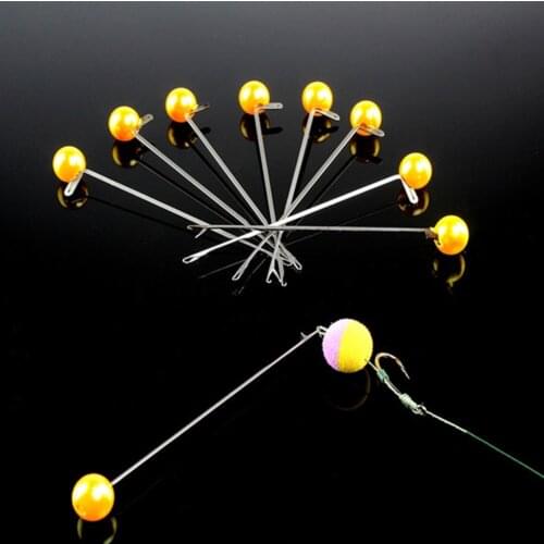 5pcs European Carp Fishing European Style Bait Needle Fishing Bead Pill Bait Corn Pellet Fishing Bait Crochet Hook