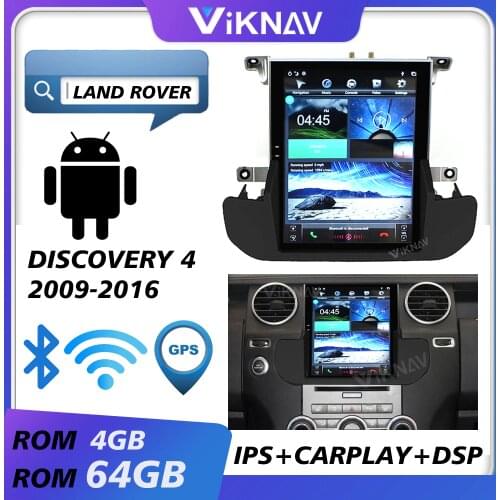 Car gps navigation multimedia player for land rover discovery 4 2009-2016 android radio head unit car audio autoradio hd screen