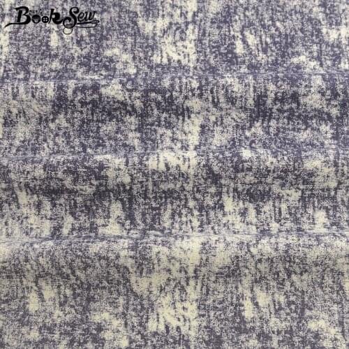 Booksew Navy Cotton Linen African Ankara Fabric for clothing DIY Bag Curtain Tela Tecidos De Patchwork Sewing Tissu