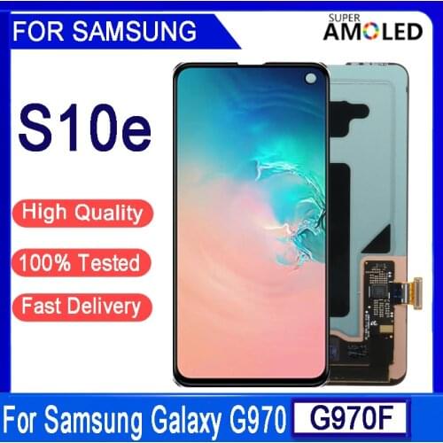 5.8“ Original AMOLED For SAMSUNG Galaxy S10E SM-G9700 G970F/DS G970U G970W Display Touch Screen Digitizer Assembly Replacement
