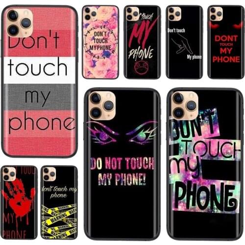 For Xiaomi Redmi Note 9 9S 8 7 10 Note9 Note 9 Pro Max 9Pro 5G Do not Don't touch my Colors Soft Mobile Phone Skin