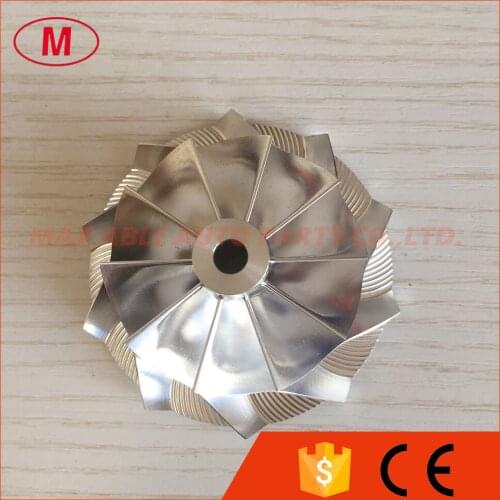 GT28 10+0 blades 49.70/67.40mm racing turbocharger billet/milling/aluminum 2618 compressor wheel for 446179-0094/816366-0001