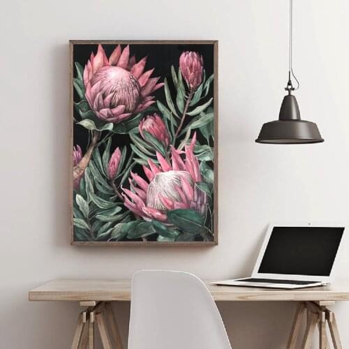 Retro Plant Canvas Paintings Flower Wall Art Prints Poster Living Room Decor Decorative Paintings On The Wall Home Decor