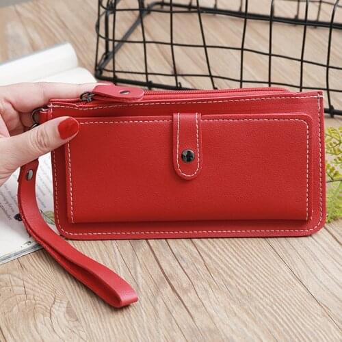 New Fashion Wallet Female PU Leather High Quality Magnetic Closure Women Wallets Clip Coin Pocket Stylish Large Capacity