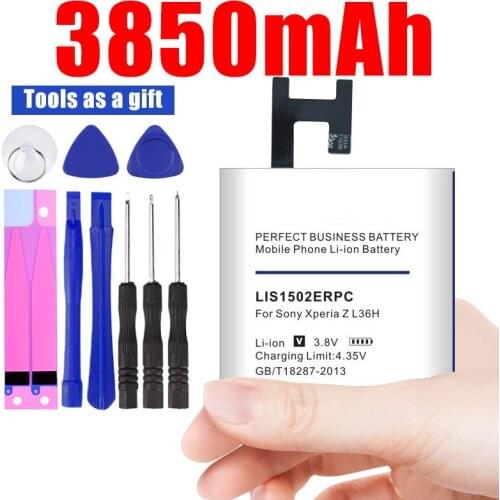 3850mAh LIS1502ERPC Li-ion Phone Battery for Sony Ericsson Z L36H lt36h L36i S39H SO-02E C6603 C6602 C6600 C660X Xperia C CN3