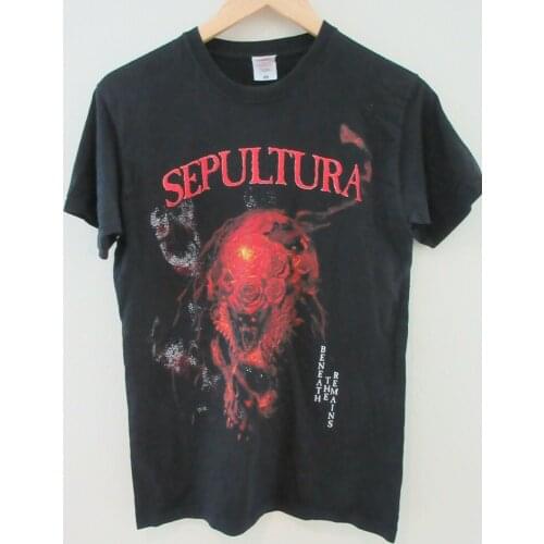 Sepultura Beneath The Remains Mens T Shirt Size S Crew Neck Album Band Metal