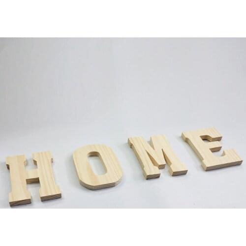Wall Lettering Home Decoration Wooden Alphabets Letters Number Craft Pieces