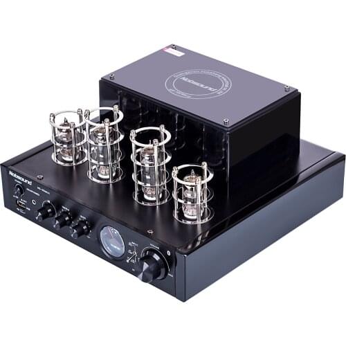 Nobsound MS-10Dhifi Stereo Tube Amplifier Integrated Hybrid Valve Power Amplifier - Bluetooth Upgrade III Black