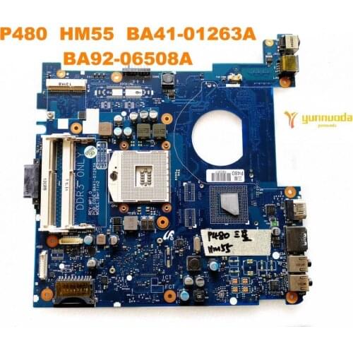Original for Samsung P480 laptop motherboard P480 HM55 BA41-01263A BA92-06508A tested good free shipping