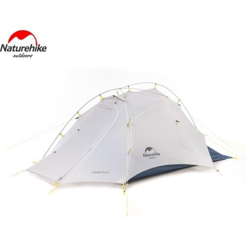 Naturehike Ultralight 2 Man 15D Camping Tent Cloud Up-Wing Outdoor 2 Person Camp Tent (Industry Award Type)