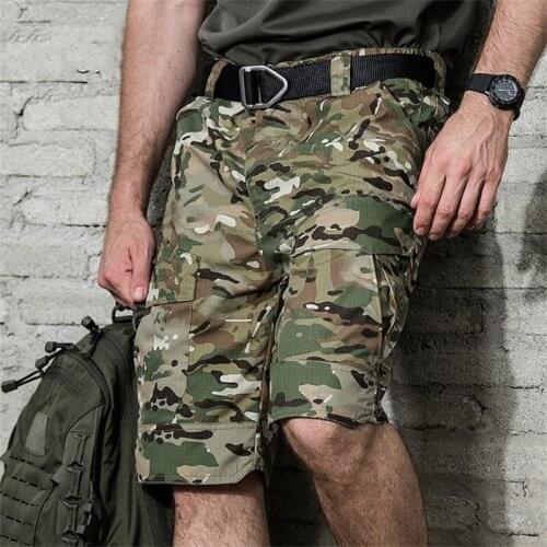 Summer Urban Outdoor Tracital Commuting Shorts Man Military Cargo Shorts Casual Multi-pockets Hiking Combat Shorts Scanties