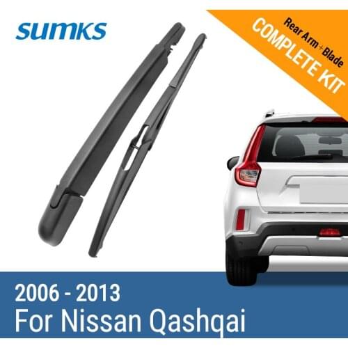 SUMKS Rear Wiper Arm & Blade for Nissan Qashqai 2006 2007 2008 2009 2011 2012 2013
