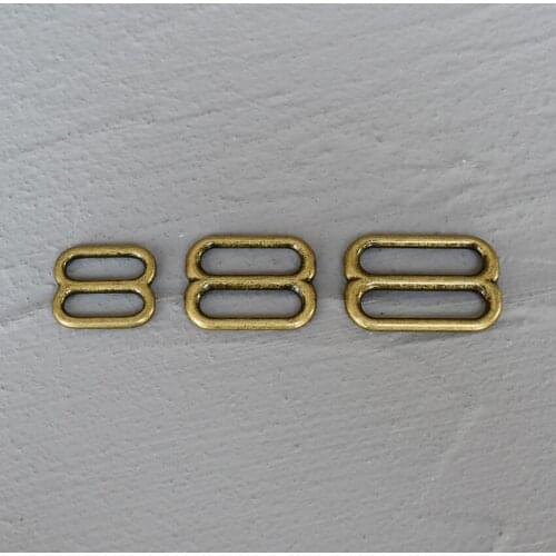 1 Pcs 15mm/20mm/25mm Metal Accessories DIY Shoulder Leather Bag Strap Belt Web Rectangle Adjust Pin Buckle Slider Loop