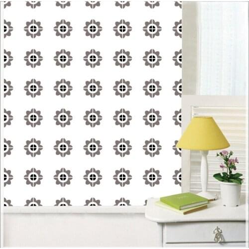 1Pcs Self-adhesive Adhesive Film diagonally tiled floor Sticker Glass Window Toilet Kitchen Decal Home Decoration