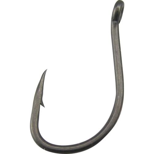 100 X Matt Black Coated Carp Hooks, Choddy Hooks Style, Barbed, Various Sizes for Choddy Rigs- Carp Fishing Hooks