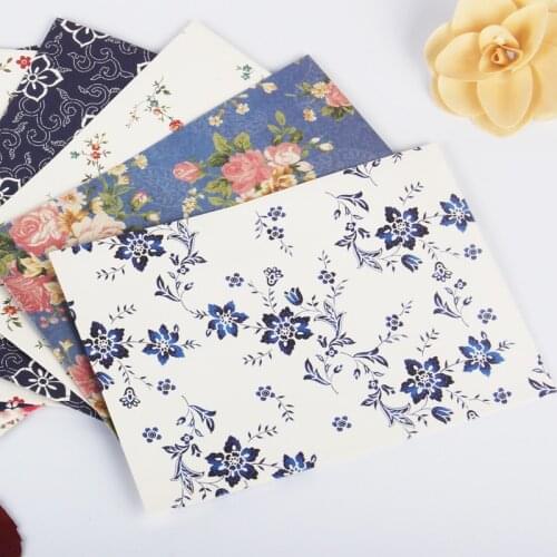 12pcs/lot Creative exquisite flower envelope letterhead cherry roses letter paper fresh and elegant floral envelope love letters