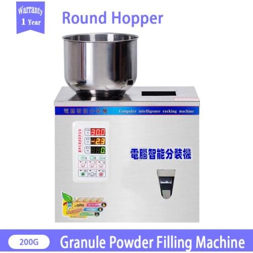 200G Granular Powder Filling Machine Automatic Round Hopper Filling Machine Weighing Machine Wolfberry Seed Packaging Machine
