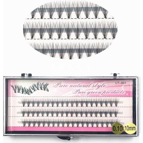 60Pcs 3D Handmade False Eyelashes Long Thick Lashes Extension Eye Makeup
