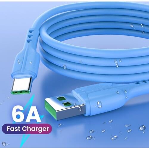 6A Super Dart Charger Cable Fast U1m/2m 6A Usb Type C Cable Charger Turbo Fast Charging for Xiaomi Mi 11 10 Pro 5G 9 Poco M3 X3