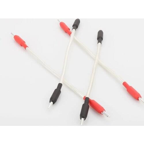 Audiocrast Odin JUMPER LINKS 4 x 20cm Jumper Cable OFC Speaker Cable Banana Plugs to Spade plug Audio Cable HIFI
