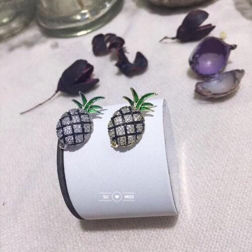 Free Shipping Fashion Small Brooch Jewelry Pineapple Brooches For Women Cute Fruit Brooch Pin Dresses Coat Corsage Broches Gift
