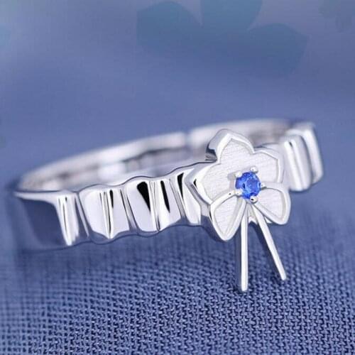 Anime Anohana Honma Meiko Menma Finger Ring Fashion 925 Sterling Silver Rings Cosplay Props Girl Women Jewelry Daily Cos Gift