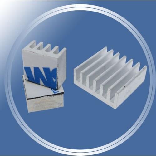 3pcs + Adhesive Raspberry Pi 3 Heatsink Cooler Pure Aluminum Heat Sink Set Kit Radiator For Cooling Raspberry Pi 2 B