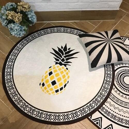 European-style Carpets For Living Room Non-slip Geometric Home Bedroom Rug Hanging Basket Coffee Table Modern Home Floor Mat