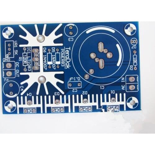 LT1083 single group high current regulator board, the maximum can reach 7.5A power board PCB AC-DC adjustable