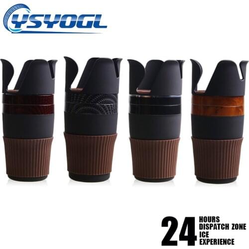 Multifunction Car Drink Cup Stand Phone Sunglasses Holder Adapter 360°Rotating Adjustable Coffee Water Mug Support Car Styling