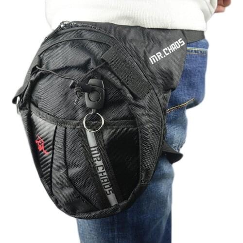 Motorcycle Drop Leg Bag Hip Bum Fanny Pack Waterproof Motorcycle Bag Outdoor Casual Waist Bag Motorcycle bike Bag Black