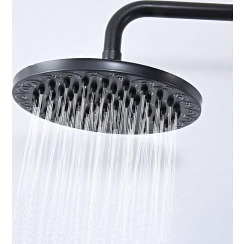 8" ( inch ) Black Oil Rubbed Antique Brass Round Shape Bath Rainfall Shower head / Bathroom Accessory (Standard 1/2") ash200