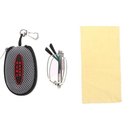 Reading Glasses Metal Snap Folding with Case +1.0 +1.5 +2.0 +2.5 +3.0 +3.5 +4.0
