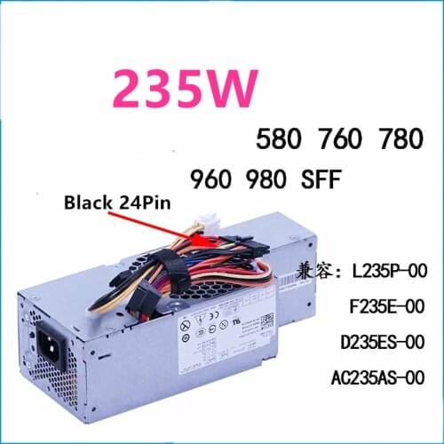 Original New PSU For Dell OptiPlex 580 760 780 960 980 SFF 235W Power Supply H235P-00 L235P-00 D235ES-00 AC235AS-00 L235ES-00