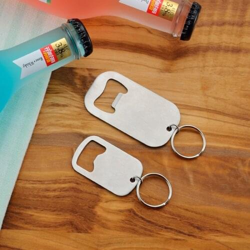 10pcs Stainless Steel Keychain Beer Opener Travel Outdoor Picnic Jar Opener Dinner Party Bar Tools Key Bottle Opener