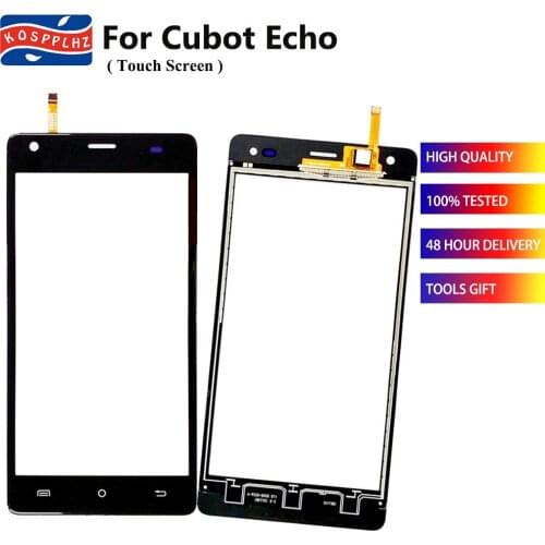 Front Glass Panel For Cubot Echo Touch Screen Front Glass Digitizer Panel Sensor white color screen Repair Parts For Cubot ECHO