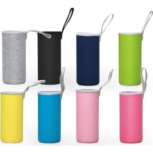 Practical Insulation Cup Bag Sport Water Bottle Cover Case 280Ml-550Ml Portable Glass Tumbler Set Camping Drinkware Accessories