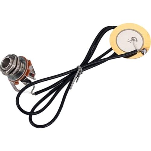 Prewired Piezo Transducer Pickup for Acoustic Folk Guitar Replacement Parts