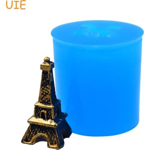 PYL293U 30.9mm 3D Eiffel Tower Silicone Mold - Fondant, Sugarcraft, Gum Paste, DIY Handmade, Resin Polymer Clay, Chocolate, Wax